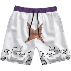 Men's Swim Trunks with Movie Print Quick Dry Swimsuits Board Shorts with Pockets Summer Gifts