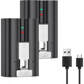 بطارية بديلة عالية السعة من POWEROWL لكاميرا جرس الباب الدائري، وأضواء كاشفة، وكاميرا Stick Up Cam. بطاريات ليثيوم قابلة لإعادة الشحن بقدرة 6400 مللي أمبير في الساعة 3.65 فولت للكاميرا الداخلية - عبوتان