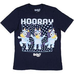 Bluey Boys 'Hooray Design Design Kids Short Sleeve Crewneck T-Shirt