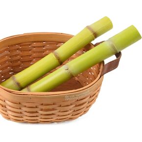 Artificial Sugarcane 2PCS, Plastic Simulated Sugar Cane Artificial Fruit Model Fake Plant for Outdoor Home Supermarket Decoration