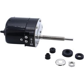 1 PC 12V Black Universal Street Hot Rod Windshield Motor Fits for Ford Chevy Jeep Mopar