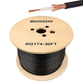 RG174 Coaxial Cable 100ft,Low Loss RG174 Cable 100 Feet,RG174 Coax Cable 50 ohm