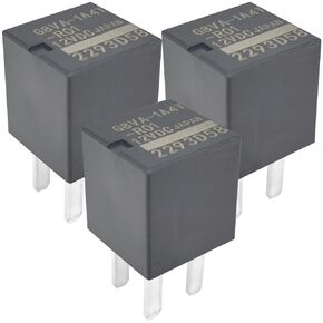 3-Pack G8VA-1A4T-R01 Relay Kit - 12V 20A 4-Pin SPST Automotive Power Relay - Compatible with Select Ford Trucks (F-150, Super Duty) & Harley-Davidson Motorcycles - Fixes Fuel Pump P0230/P0627 Codes