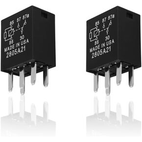 2PCS 35A 12V Relays,5 Pin Fuel Pump Relay Kit Replacement OEM#G8V-RH-1C7T-R-DC12,Universal Multi Purpose Automotive Relay Standard Car Accessories for Most Cars Motorboats (2PCS) in Kuwait