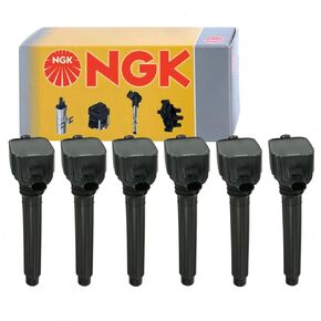 6 PC NGK Ignition Coils متوافقة مع Jeep Wrangler 3.6L V6 2012-2017