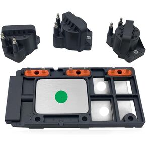 SMMS Engine Ignition Control Module ＆ Ignition Coils (3PCS) for Buick for Chevrolet for Pontiac for Oldsmobile 3.8L V6, Replace OE 12617924 10469470 10475225 10494012 D1940A D1977A