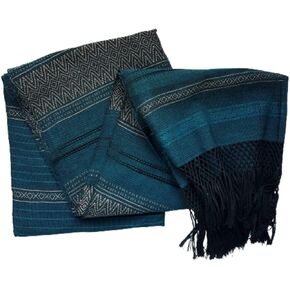 Baby Trapoz Mexican Rebozo Scarf, Shawl w/articela detail, Ideal for Natural Birth, Doula Massage, 98.5", Jade