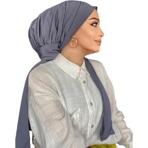 Instant Hijab Scarf for Women – Soft, No-Iron, No-Pins, Ready-to-Wear Hijab – Stretchy & Lightweight Polyester Fabric