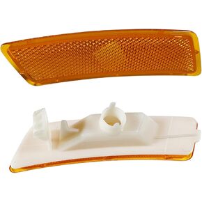Pair Amber Yellow Lens Front Bumper Side Marker Light Housings Compatible with 2018-2023 Volkswagen VW Tiguan, 2012-2019 Beetle #5C5945071A, 5C5945072A, Left Driver & Right Passenger Side