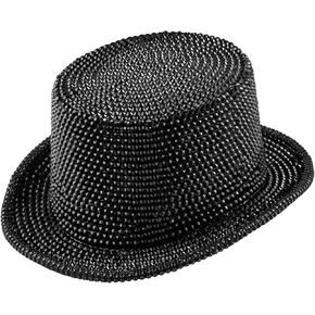 Dress Up America Top Hats for Men and Women - Rhinestone Top Hat for Adults - Elegant Costume Magician Hat