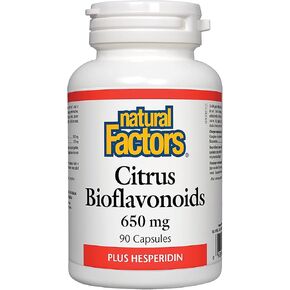 Natural Factors - Citrus Bioflavonoids 650mg, Support for The Body's Use of Vitamin C, 90 Capsules