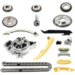 Torchbeam Timing Chain Kit with Water Pump, for 2004-2008 Malibu, 2007-2008 HHR, 2005-2010 Cobalt, 2006-2007 Vue, 2001-2003 L200, 2002-2004 Alero, 2007-2009 G5, 2007-2010 Sky, 2002-2005 Cavalier