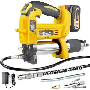 Grease Gun - Grease Gun Battery Powered, Cordless Grease Gun with 40" Long Hose, Electric Grease Gun