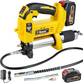 Grease Gun - Grease Gun Battery Powered,11,000 PSI Cordless Grease Gun with 40" Long Hose, Electric Grease Gun