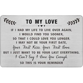 Degasken to My Love Wallet Card - لا أستطيع أن أقول إنني أحبك بما فيه الكفاية ، لذلك هذا هو تذكيرك - هدايا Anniverary ، بطاقة عيد الآباء للرجال ، عيد الحب له ، عيد الميلاد
