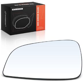 A-Premium Left Driver Side Non-Heated Mirror Glass with Backing Plate - Compatible with Chevrolet Malibu 2008-2012 & Saturn Aura 2007-2009 - Exterior Side View Flat Mirror