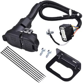 9L3Z-15A416-A Trailer Hitch Tow Wiring Connector Harness Installation Kit Compatible with Ford F-150 2009-2014 Standard cab/Extended cab/Crew cab, Trailer Hitch Electrical Kit Replace: #9L3Z15A416A.