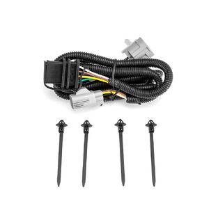 Wsays 4-Pin Plug & Play Trailer Wiring Harness Compatible with Jeep Wrangler JK 2007-2018 (Excluding Fit Right Hand Drive, Limited Edition and Wrangler JL 2018) Connect Tail Brake Signal Turn Light
