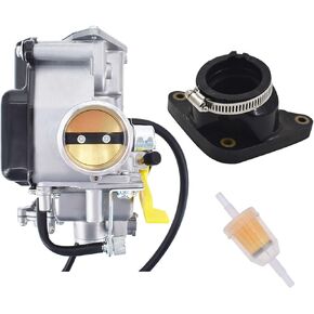 marddpair Carburetor and Intake Boot Replacement for Honda Sportrax 400 TRX400EX TRX400X