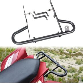 Rear Bumper for Raptor 700/ 700R, Black Rear Wide Grab Bar Bumper Assembly Kit Compatible With Yamaha Raptor 700 / 700R 2006-2024 Accessories