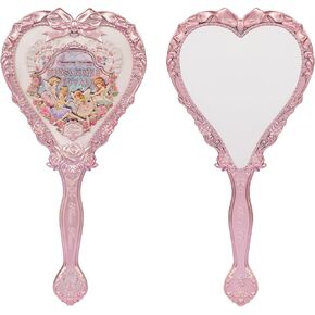 Flower Knows Strawberry Rococo Hand Mirror,Vintage Handheld Mirror,Fancy & Pretty Princess Mirror with Long Handle,Gift for Girls & Women(Wisteria Purple)