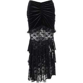 Gothic Skirts for Women Punk Rave Y2k Emo Fairy Grunge Goth Steampunk