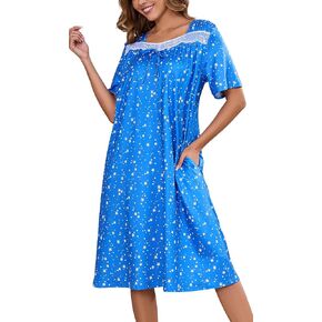 Short Sleeve Houe Dresses for Women with Pockets