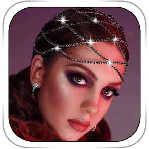 Rhinestone Headpieces Cap Vintage Crystal Head Chain Wedding Flapper Hair Jewelry Gatsby Women Hair Accessoris