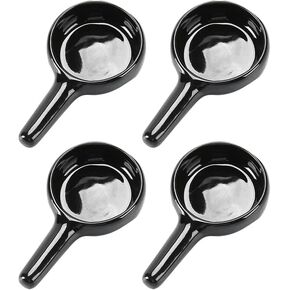 4 Pcs Ceramic Candle Spoons Candle Holder Trays Wax Candle Trays Tea Light Holders Tealight Wax Warmers for Essential Oil Burner White