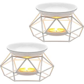 White Tea Light Candle Holder, Essential Oil Burner, Wax Melt Burner, Incense Aroma Diffuser, Home Decor