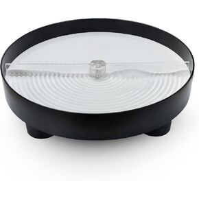 11.5" Automatic Garden Zen Self Rotating Sandscrape Tray, Mindfulness Meditation Stress Relied Therapy Sand Tray for Home Office Desk Decor