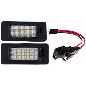 Xotic Tech 2PCS خطأ خالٍ من مصابيح LED LED LED LED Assembly OE ، متوافق مع Audi A1 A6 A7 Q5 / Volkswagen MK6 Jetta Touran (18-SMD White)