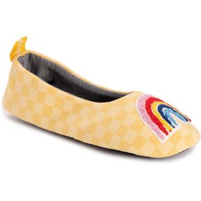 MUK LUKS Women's Cozy Ballerina Slipper with Sherpa Lining
