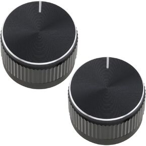 2pcs D-Hole Radio Knob 20x13mm Halfshaft D-Type Knob 39109M68K00 Radio Knob Button Car Radio Volume Control Knob Compatible with Suzuki Alto