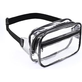 ORIA Clear Fanny Pack Stadium Approved, Clear Belt Bag, Transparent Waist Pack for Women Men, Sports, Concerts, Travel