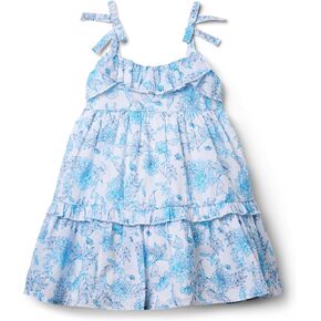 Janie and Jack Girls' Tiered Floral Dress (Toddler/Little Big Kid)