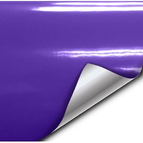 VViViD+ Gloss Midnight Purple Premium Vinyl Wrap Film (6ft x 5ft)