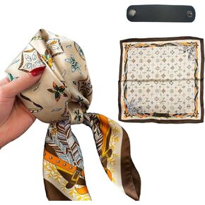 Square Scarf Head Scarf Neck scarf Headscarf for Women with,Satin Hair Scarves Silk Bandana Scarf