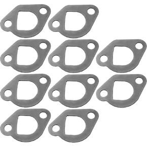 10Pcs Muffler Exhaust Gasket Engine Exhaust Muffler Gasket Compatible with Honda GX160 5.5 HP GX200 168 170F 6.5HP GX110 GX120 Grey