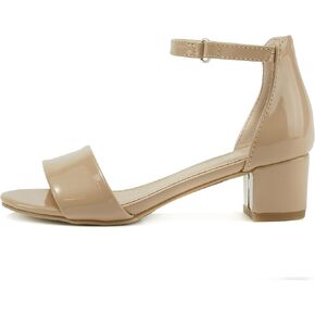 Soda Kids/Children/Girls KICK-2 Wide band Comfortable Sole with Velcor Ankle Strap Block Heel Counter Back Fashion Sandals Shoes
