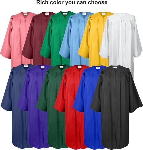 GradPlaza Matte Graduation Cap and Gown 2025 Tassel Year Set for Middle High School College for Adult Graduation Robe in Kuwait