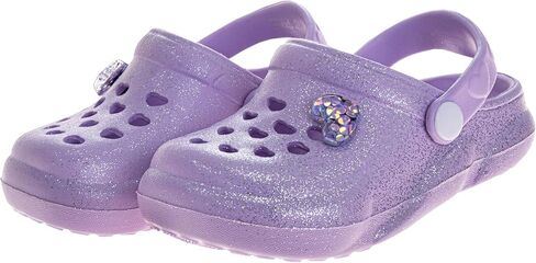 Josmo Kids Stylish Clogs Water Slides for Girls - Summer Beach Pool Heart Slip-on Sandals (Size 5-10 Toddler) in Saudi Arabia