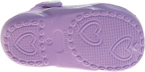 Josmo Kids Stylish Clogs Water Slides for Girls - Summer Beach Pool Heart Slip-on Sandals (Size 5-10 Toddler) in Saudi Arabia