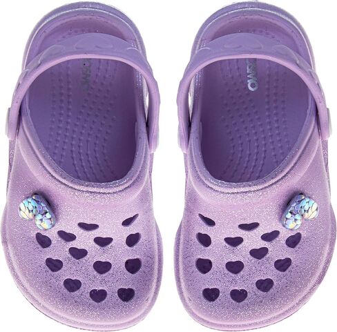 Josmo Kids Stylish Clogs Water Slides for Girls - Summer Beach Pool Heart Slip-on Sandals (Size 5-10 Toddler) in Saudi Arabia