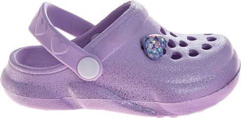 Josmo Kids Stylish Clogs Water Slides for Girls - Summer Beach Pool Heart Slip-on Sandals (Size 5-10 Toddler) in Saudi Arabia