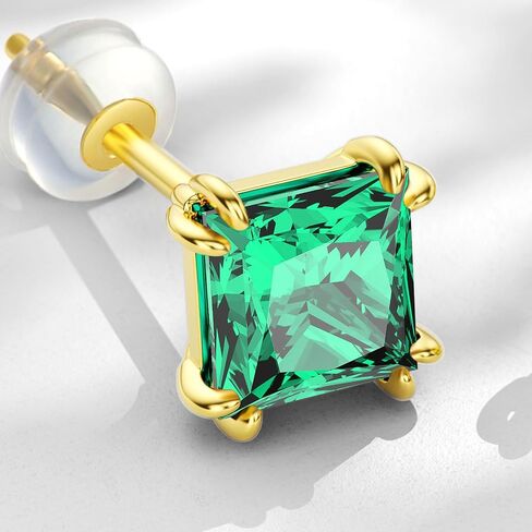 14K GOLD GOLD REAL PRINCESS GEMSTONES BIRDATESTER STURINGS للنساء 6MM 2.5CARAT مربع خلق هدايا مجوهرات من الحجر المولد للذكرى عيد ميلاد هدية عيد الحب لزوجتها in Kuwait