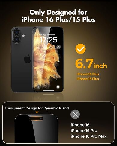 UNBREAKcable Privacy Screen Protector for iPhone 15 Pro Max, Full Coverage Shatterproof Tempered Glass [True 28°Anti Spy] [9H Hardness] [Installation Frame] Private Protector for iPhone 6.7"-2 Pack in Saudi Arabia