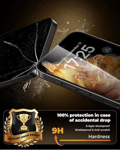 UNBREAKcable Privacy Screen Protector for iPhone 15 Pro Max, Full Coverage Shatterproof Tempered Glass [True 28°Anti Spy] [9H Hardness] [Installation Frame] Private Protector for iPhone 6.7"-2 Pack in Saudi Arabia