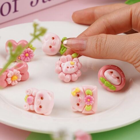 Pig Shoe Charms, Pig Charms for Shoes, Pig Cute Shoe Charms, Pink Shoe Charms Shoe Accessories Decorations in Saudi Arabia
