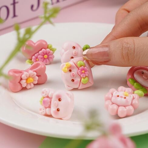 Pig Shoe Charms, Pig Charms for Shoes, Pig Cute Shoe Charms, Pink Shoe Charms Shoe Accessories Decorations in Saudi Arabia